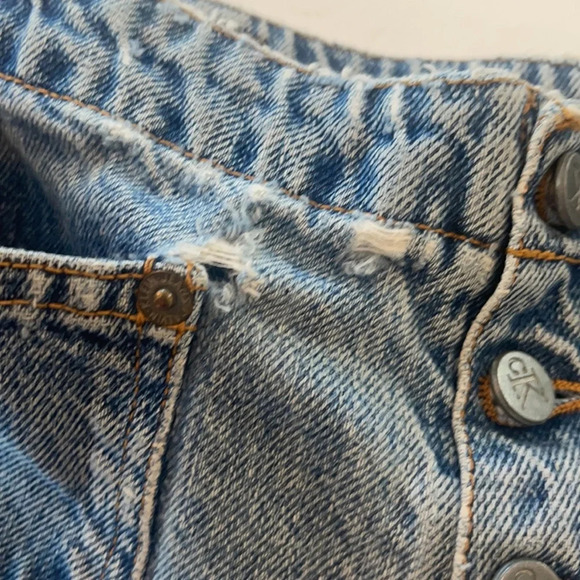 Vintage Calvin Klein Hipster Patch Denim Shorts size 3 - Picture 8 of 15